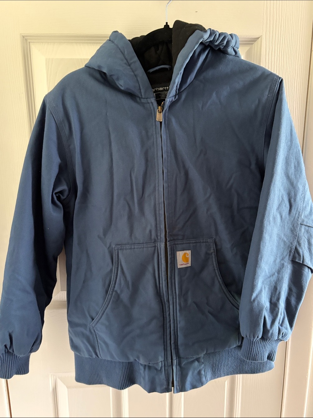 Carhartt Kids' Navy Blue Hooded Puffer Jacket